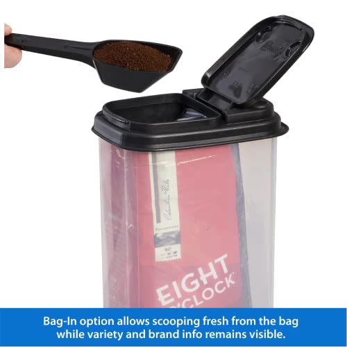 Buddeez Coffee Bean Storage Container - Coffee Canister With Spoon, Coffee Buddy, Suitable For Whole Beans & Ground Coffee, Pantry Organization And Storage For Food, Sugar, Flour, Tea, And More! #TOP3