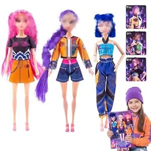 LMT Action Figures Set Style A Kinderspielzeug Hunter Figuren Niedliche Cartoon Puppen Film Pop Singer Spielzeug Set Anime Merch für Fans Ideal für Dekoration Partys Geburtstagsgeschenke