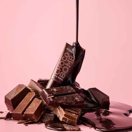 essence CHOCO BOMB shiny lipgloss, Nr. 01, Braun, natürlich, glänzend, strahlend frisch, schimmernd, vegan, ohne Konservierungsstoffe, ohne Parabene, ohne Mikroplastikpartikel, 1er Pack (10ml)