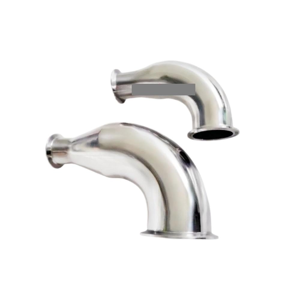 PAKMEZ TC119mm to TC91mm Tri-clamp Reducing Elbow For Homebrewing Variable Diameter Elbow 304 Stainless Steel