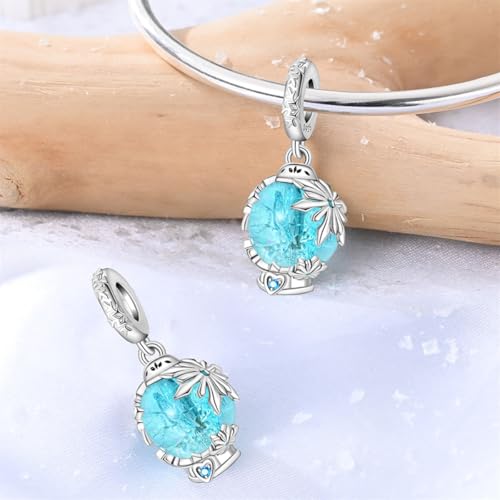 Image of 925 Sterling Silver Charms,Hypoallergenic Beads,Compatible with Pandora Bracelets and Necklaces,Women Holiday Gift Pendants