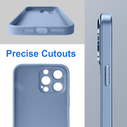 Image of Hupshy Back Case Cover for iPhone 13 AutoFocus Chromatic Lens Shield Case with Logo, Matte PC Glass, Protective Camera Lens Plating Cover for iPhone 13 (Matte, Blue)