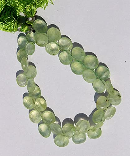 Prehnite naturelle perles cœurs facettés 8-9 mm LKBEADS pour remplacer les fausses pierres