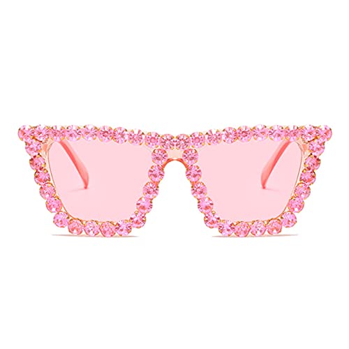 Image of Xpectrum Sparkly Diamond Sunglasses Bling Square Frame Festival Disco Rhinestone Accessories
