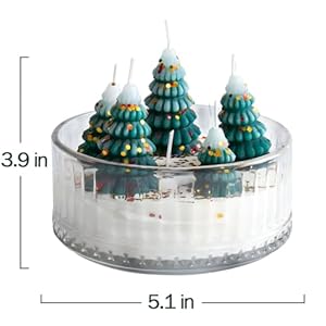 Christmas Decorations Indoor - Christmas Tree Cedar Forest Candles - Farmhouse Rustic Xmas Decor for Party Room Table Home - Xmas Gifts for Women Girls Holiday Birthday Christmas Decorations Indoor Christmas Tree Cedar Forest Candles Farmhouse Rustic Xmas Decor for Party Room Table Home Xmas Gifts for Women Girls Holiday Birthday