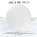 Tsawntd 2Pcs Ankle Gel Pads, 2.5 Inch Round Clear Ankle Protector, Soft Lightweight Ice Skate Guards for Ice Skating Riding Ski