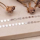 Tuscany Silver Sterling Silver Patterned Oval Disc Necklace of Length 46.0cm