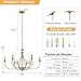 Afirstcght 6-Light Modern Chandelier 36.6
