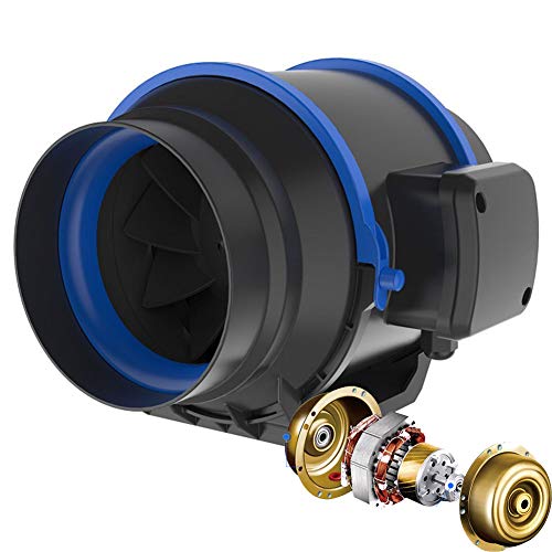 ZQYR Extractor Fans@ 150mm Rohrventilator Mischdurchfluss Rohrlüfter Cover