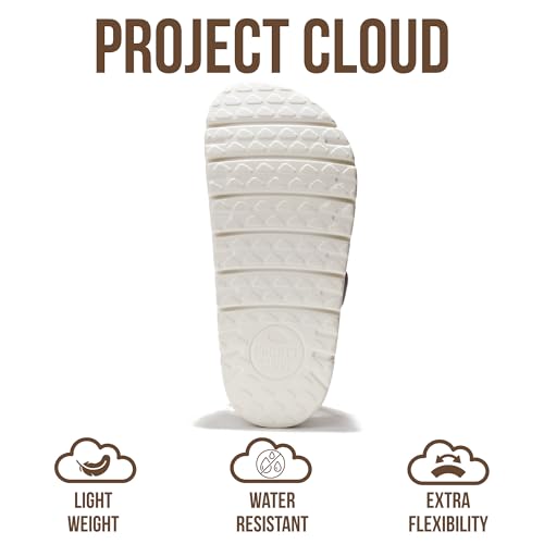 Image of Project Cloud 100% Genuine Leather Platform Sandals Women Footwear - Wedge Chunky Slides for Women 2026 with Memory Foam Insole & Cork Footbed Womens Sandals (GreeceChunky)