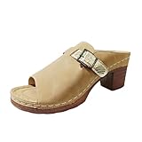 Trendy Women's Slippers for Casual Summer Wear Open Toe Design with Adjustable Buckle Leather Upper Ideal Footwear for Relaxed Outings (Khaki, 7)