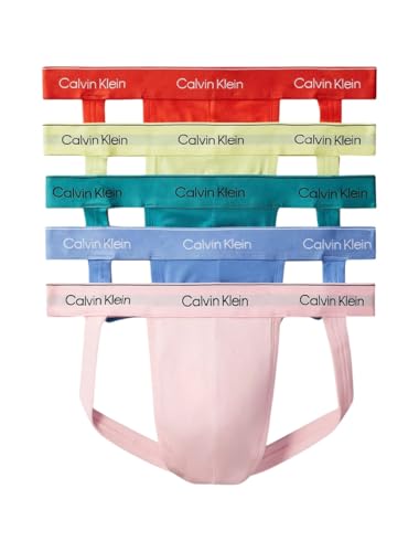 Calvin Klein Men's Pride Cotton Stretch 5-Pack Jock Strap