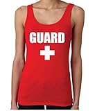 Guard Womens Ladies Tank Top Pool Ocean Lake Uniform Clothing (S)