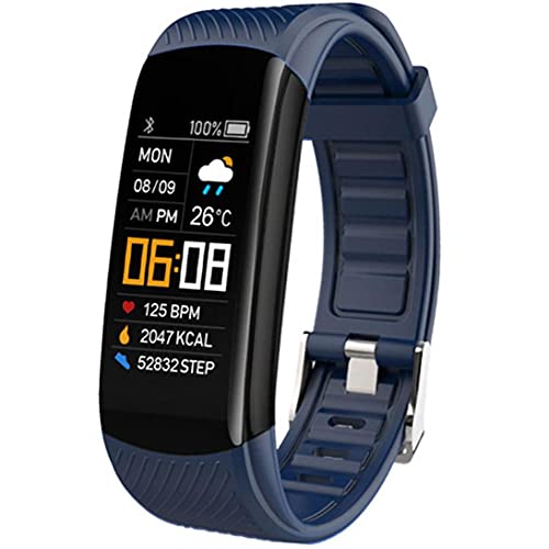 LWWL-Accessories Smart Watch Band Tracker Watch C5S Waterproof Smart Bracelet Smart Wristwatch Heart Rate Blood Pressure Fitness Tracker Blue