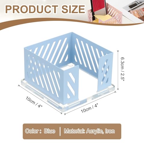Distributeur de notes de bureau métallique bleu accessoire PATIKIL - 2