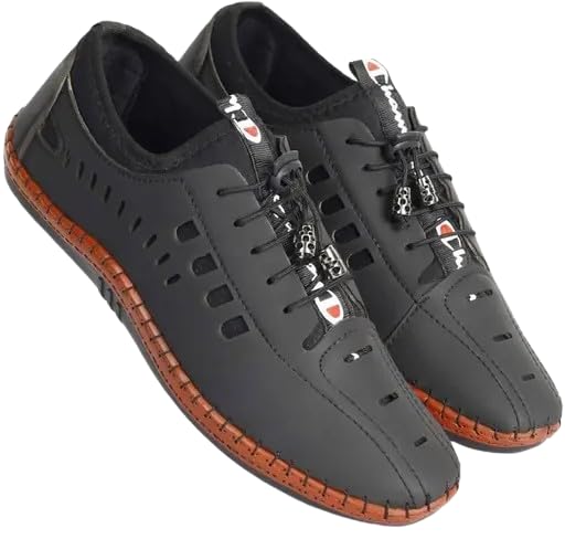 Mens Boots Soft Casual Leather Lace - Up Anti Slip Walking Shoes (Black, 9) (B0D33K7FRN) Amazon Price History, Amazon Price Tracker