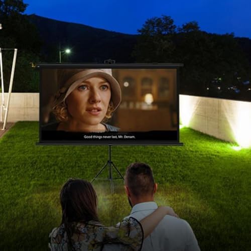 Pantalla de proyector manual 72 pulgadas 16:9 con trípode miniatura 3