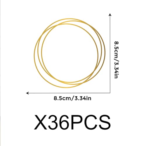 Vinilos Decorativos Círculos Dorados para Pared Infantil RE028 miniatura 2