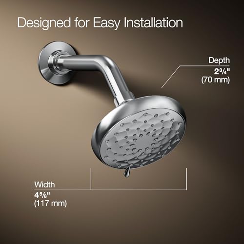 Kohler 72425-Y-CP Awaken® B110 Three-function showerhead, 2.5 gpm, Polished Chrome - image 3
