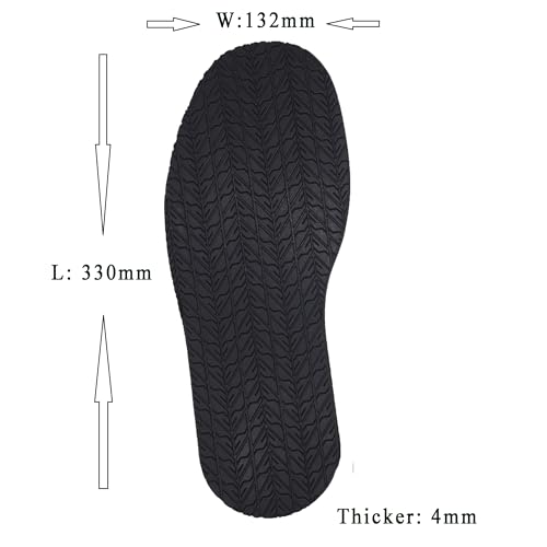 Suela completa de caucho para reemplazo de zapato, 4 mm de grosor, par miniatura 3