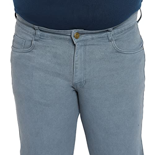 Image of Urbano Plus Men's Regular Fit Mid Rise Denim Jeans Stretchable