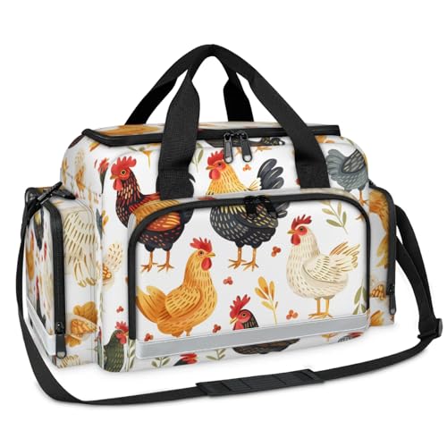 GzLeyigou First Aid Bags Empty, Cute Chickens Emergency Bag First Aid Kit Multiple Compartment Kit Carrier On Call Trauma Bag For Paramedics Emergency Medical Supplies Kit