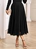 Happy Sailed Black Skirt for Women Fall Fashion El... #4