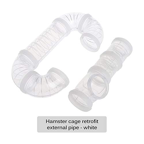 Plastic Hamster Tube, Transparante Hamster Tunnel, Externe Pijp Tunnel Track Rat Speelgoed voor Diy Hamster Fun Kleine… - Image 3