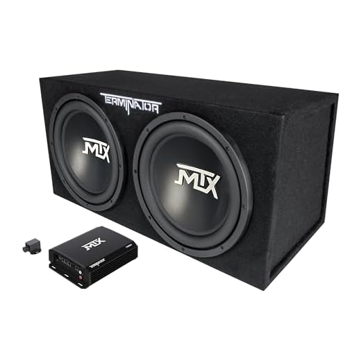 MTX Audio TNP212D2 Terminator Power Pack Subwoofer System - Set of 2,BLACK