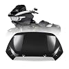 Black 12 Windshield Windscreen Wind Splitter Fit for Harley Road Glide CVO 2024, Dark Tinted Wind Shield Windscreen Air Deflector for Harley Davidson Road Glide CVO FLTRXSE 2023-2024
