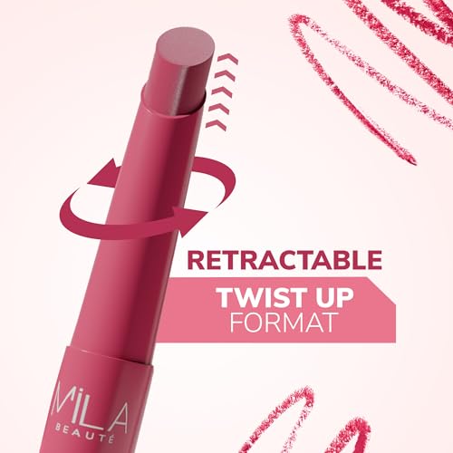 Image of Mila Beaute Pout It Out Matte Lip Crayon | Highly Pigmented & Enriched With Jojoba Oil | Soft Matte Finish | Creamy & Light Weight Texture | Smooth Glide Application | Shade - (Cinderella 1.25g)