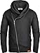 Produktbild Grin&Bear Herren Kapuzenpullover mit schrägem Reissverschluss in schwarz, XL, GEC016
