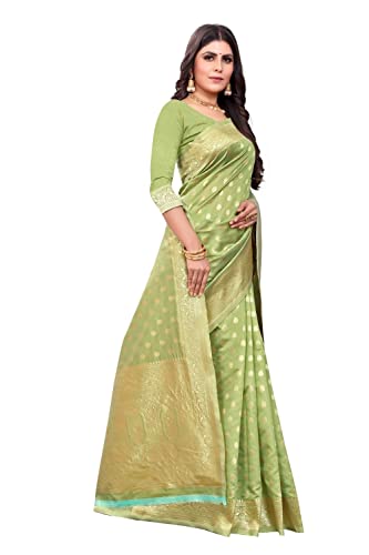 C J Enterprise Women's Banarasi Silk Saree Pure Kanjivaram Silk Saree Soft Wear kanchipuram Pattu Sarees Latest Cotton Sari With Blouse Piece for Wedding design sadi new ladies 2024 (Pari122 Maroon)