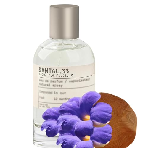 BIGRANK 33 SANTAL Perfume Eau de Parfum Spray Iconic New York Scent for Men & Women 3.4 Fl oz (100ml) Long-Lasting Fragrance