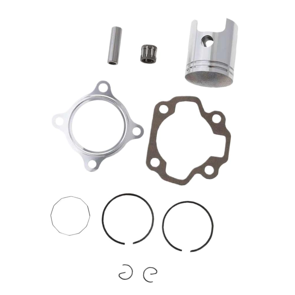 Kit pistone moto Set guarnizioni anello pistone motore in metallo compatibile con PW50