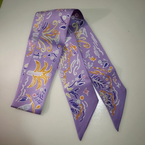 Image of Pure Mulberry Silk Scarf - Lightweight Neckerchief,Packed Handbag Band Hair Neck Scarves for Fashion Gifts
