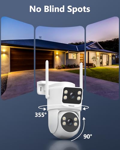 Image of (2026 New) 2K Wireless Security Camera System with 10 inch Monitor, Dual Lens PT Cameras, 128GB TF Card, 130 Wide Angle, Long Range WiFi +76%, PIR Detection, 2-Way Audio, No Monthly Fee