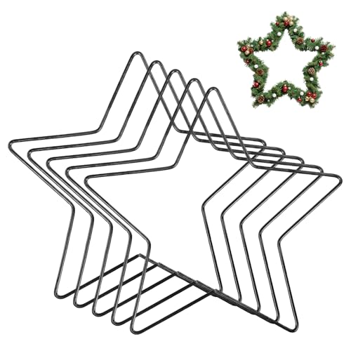 5er-Pack Metallringe zum Basteln,Metall Stern mit 20 cm...