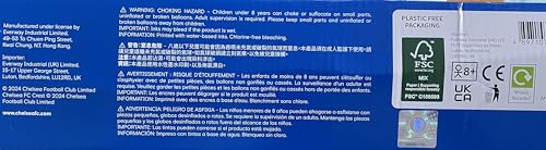 Chelsea FC – Boîte de 77 fournitures de fête officielles tout-en-un pour 6 invités | Ensemble de vaisselle jetable avec couverts, ballon en jersey, décorations et cadeaux de fête | Parfait pour les – vue 3