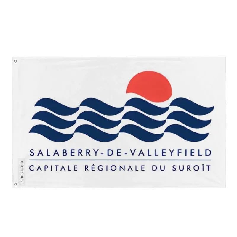Drapeau Salaberry-de-Valleyfield toutes tailles pour mat sans oeillet Pixelforma
