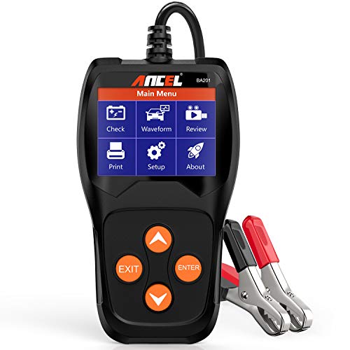 ANCEL BA201 Car 12V 100-2000 CCA Battery Load Tester Automotive Starter Cranking Alternator