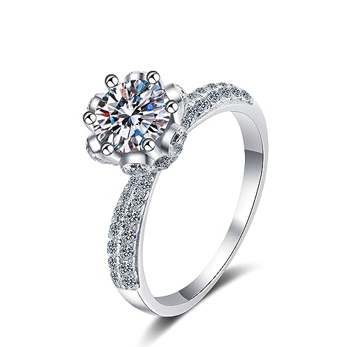 Bague moissanite 2 carats l'éclat du diamant sans le coût élevé