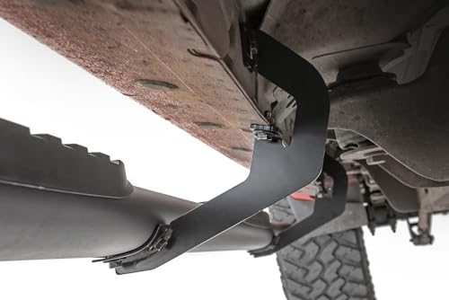 Rough Country Oval Nerf Steps for Chevy Silverado & GMC Sierra 1500/2500HD/3500HD (2007-2018) Crew Cab - OEM Style Rails with Built-in Side Steps - image 5