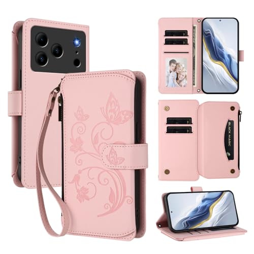 �X�}�z�P�[�X �Ή��@�� for Doogee Note 56 (Pro) / Note 56 Plus �������[�h�y5�J�[�h�z���_�[�z�y�t�@�X�i�[�E�H���b�g�z�y�}�O�l�b�g�N���X�v�z�t���b�v�X�^���h �X�}�z�P�[�X Pink