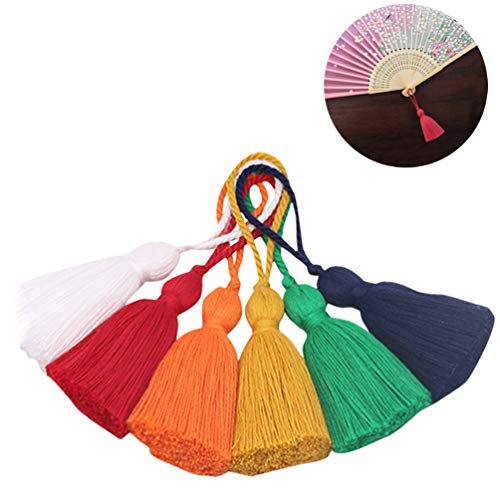 EXCEART 12Pcs Borlas de Seda de Marcador de Seda de Cetim Pom Pom Borla Artesanal Macio Mini Borlas