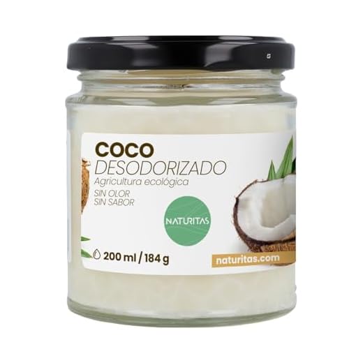 Aceite de Coco Desodorizado bio 200 ml Naturitas | Sin Gluten | Sin olor | Ideal para todo tipo de uso