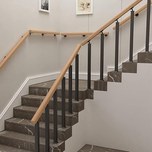 Axe de balustrade fer noir 95 cm réglable pour escalier intérieur et extérieur - 7