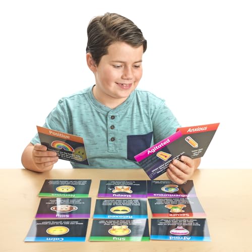 Image of Really Good Stuff Emoji Feelings Cards, 12-Pack, Ages 4+, PreK+