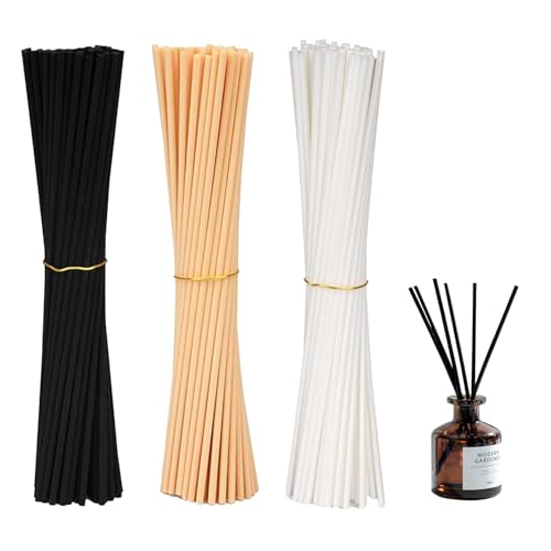 MustuVerve Lot de 180 Bâtonnets Diffuseur Parfum 20cm, Tiges en Fibre pour Senteur Maison,...
