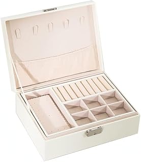 [HeyDear] ジュエリーボックス、ジュエリーボックス、大容量、蓋付きジュエリーボックス、ジュエリー収納ボックス、アクセサリー収納、ビーズ収納、アクセサリーボックス